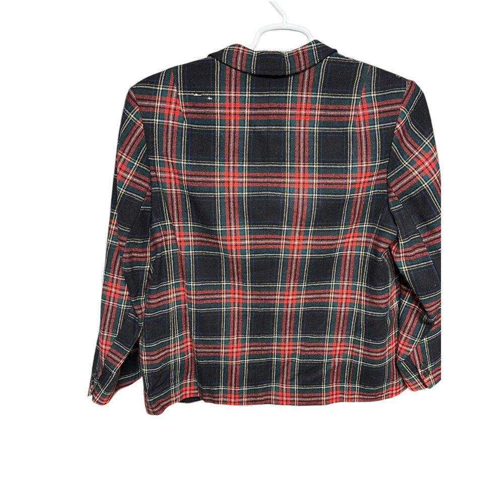 Vintage Pendleton Women's Tartan‎ Plaid Blazer Size 40 -Condition Notes - Picture 3 of 9